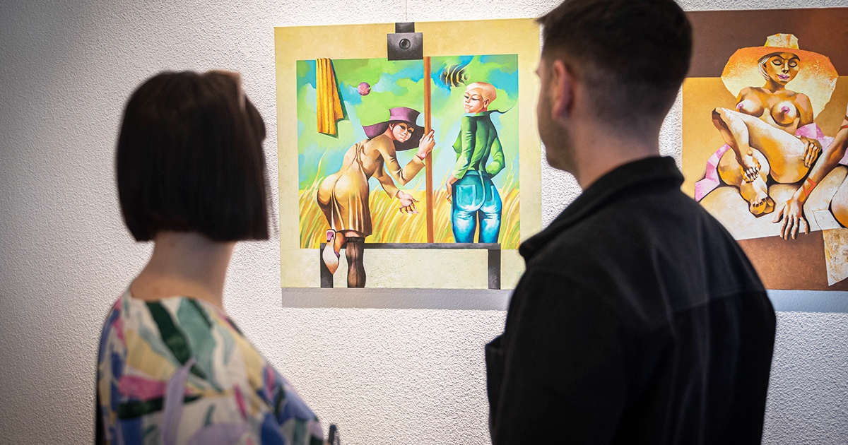 Turcza László munkáiból nyílt tárlat a Megyeháza Galériában